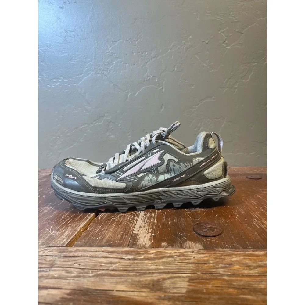 Altra Lone Peak 4 Running Shoes Womens 8.5 Tan Zero Drop Wide Toe Gym Training